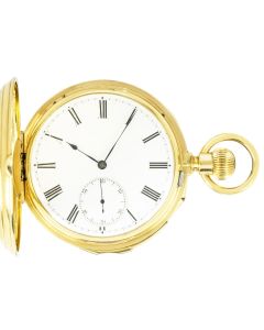 Louis Audemars. A Rare Gold Minute Repeater Full Hunter C1876