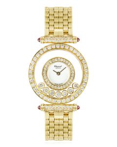 Chopard Happy Diamonds Yellow Gold White Dial 4118 1