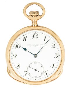 Patek Philippe. A Rare Gold Open Face Pocket Watch C1900
