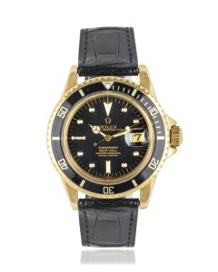 Rolex Yellow Gold Rare Nipple Dial Omani Crest Submariner Date 1680